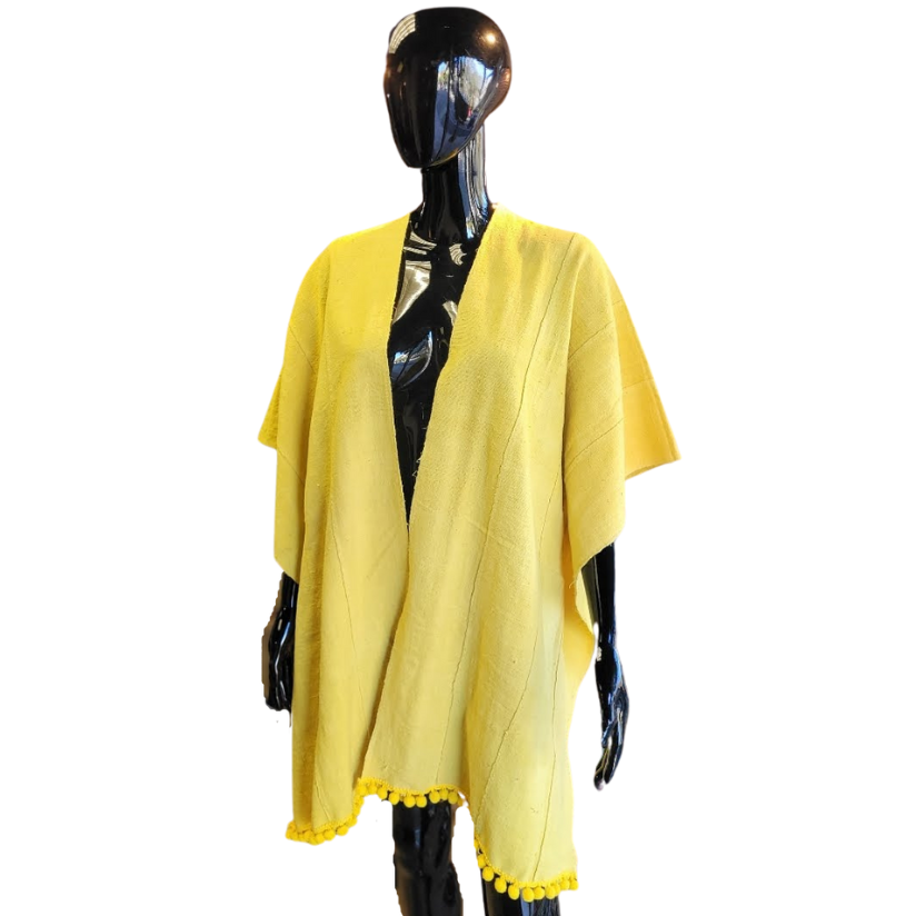 Yellow Handwoven Shawl